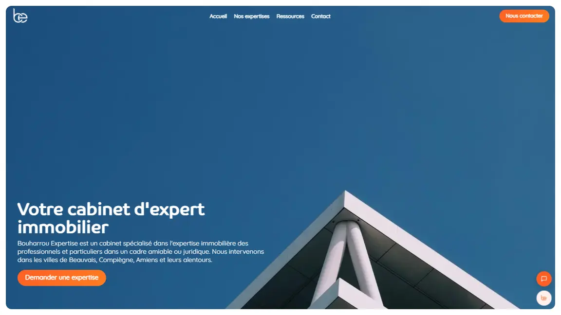 Site Bouharrou Expertise réalisé par Agence Clic
